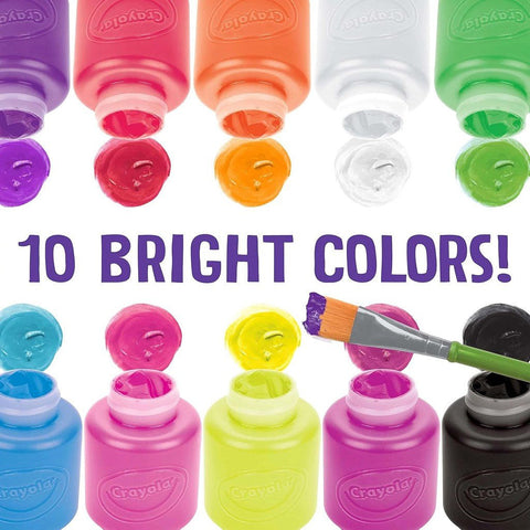 10 CT 2-OZ NEON PAINT SET ColorWaves