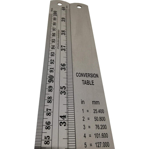 100Cm Ruler Metal Stainless Steel ColorWaves