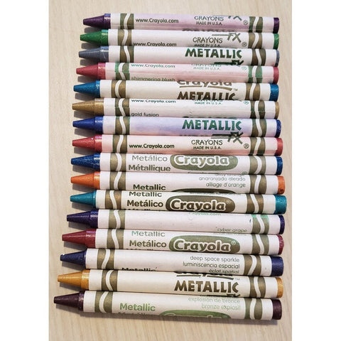 16 METALLIC CRAYONS ColorWaves