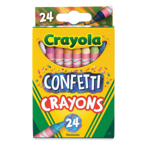 24 CT CONFETTI CRAYONS ColorWaves