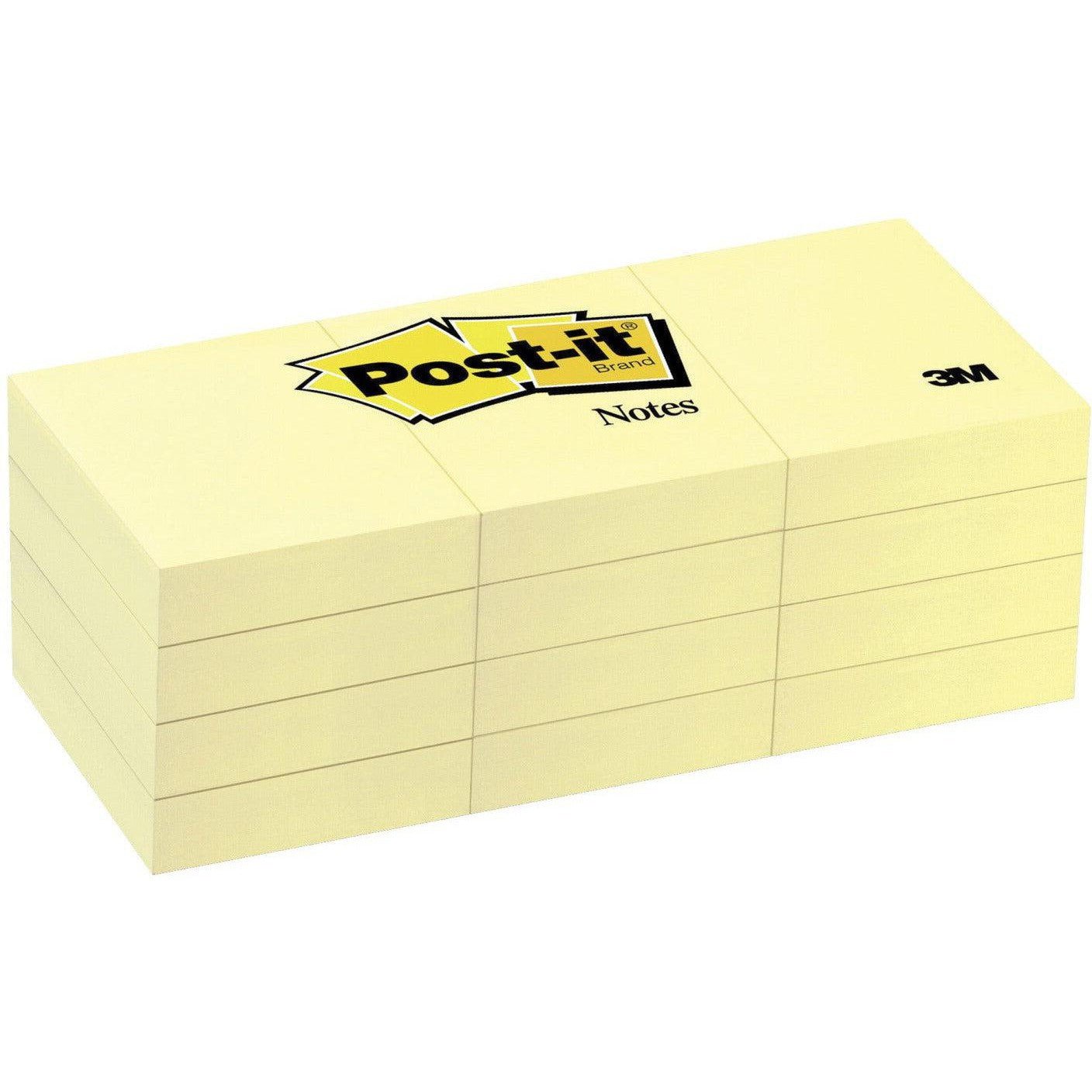 3M Post-It Sticky Notes 1.5X2 12Pads/Pck 3M