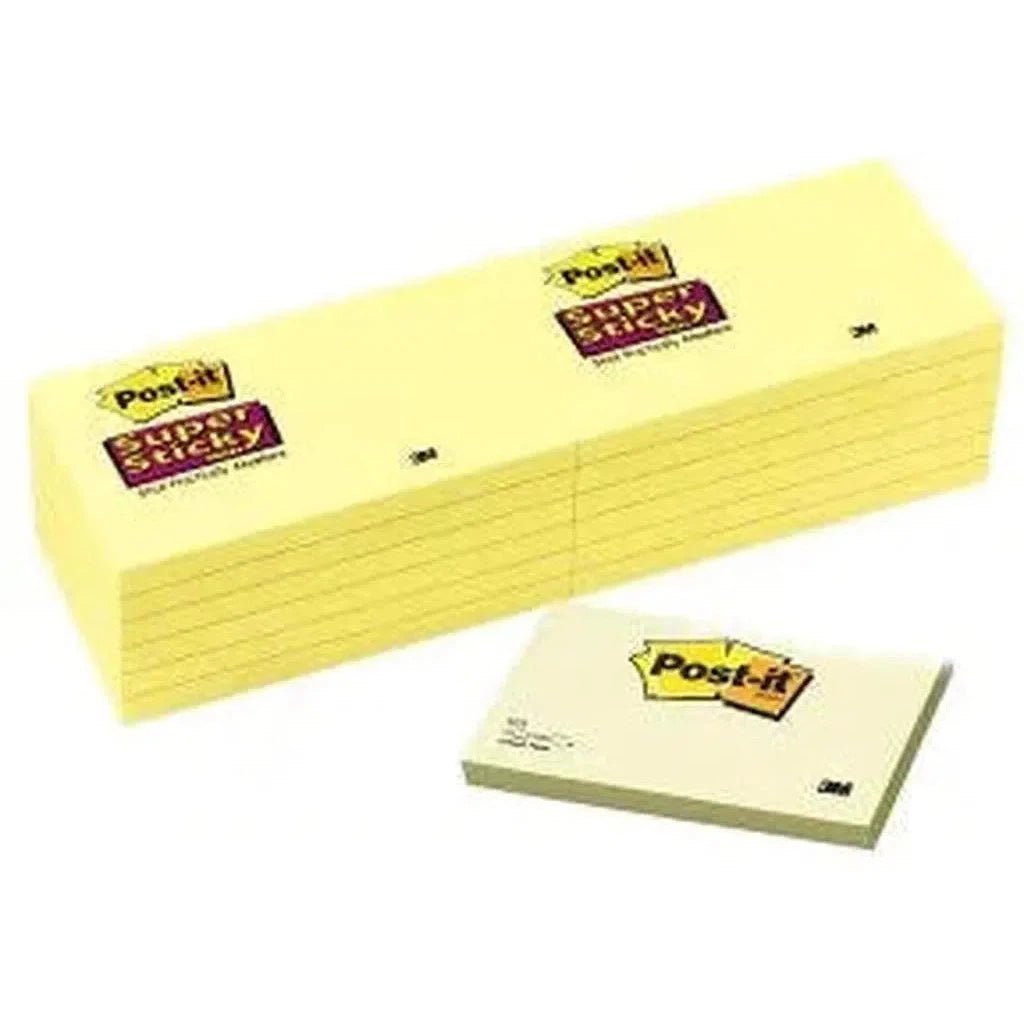 3M Post It Super Sticky Notes Yellow (3X5 Inch) 100sheet/Pad 3M