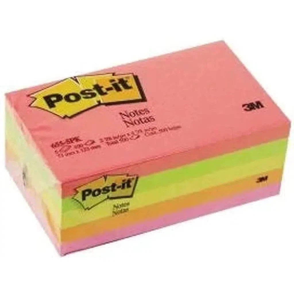 3M Post-It Sticky Notes Color 5 colors 100 Sheets 3M