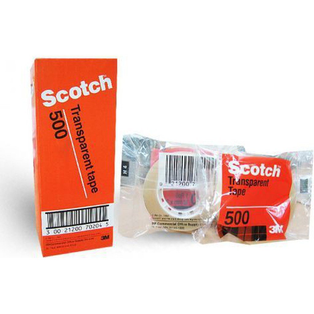 3M Scotch 500-1236C Scotch Utility Tape 1/2 In 36 Yd 3M
