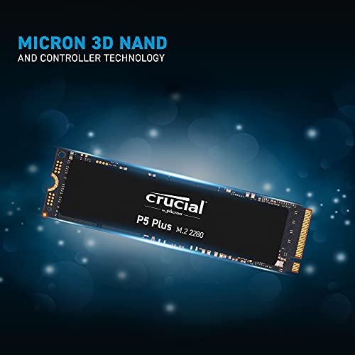 Crucial P5 Plus 500GB PCIe M.2 2280SS Gaming SSD (CT500P5PSSD8) ColorWaves
