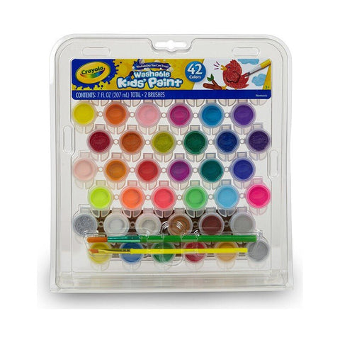 42 CT WASHABLE PAINT POTS SET ColorWaves