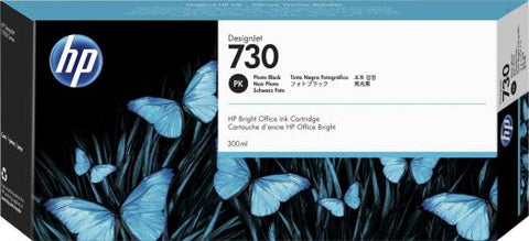 HP 730 300-ml Photo Black DesignJet Ink Cartridge | P2V73A HP