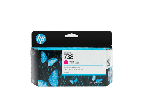 HP 738 130-ml Magenta DesignJet Ink Cartridge (498N6A) HP