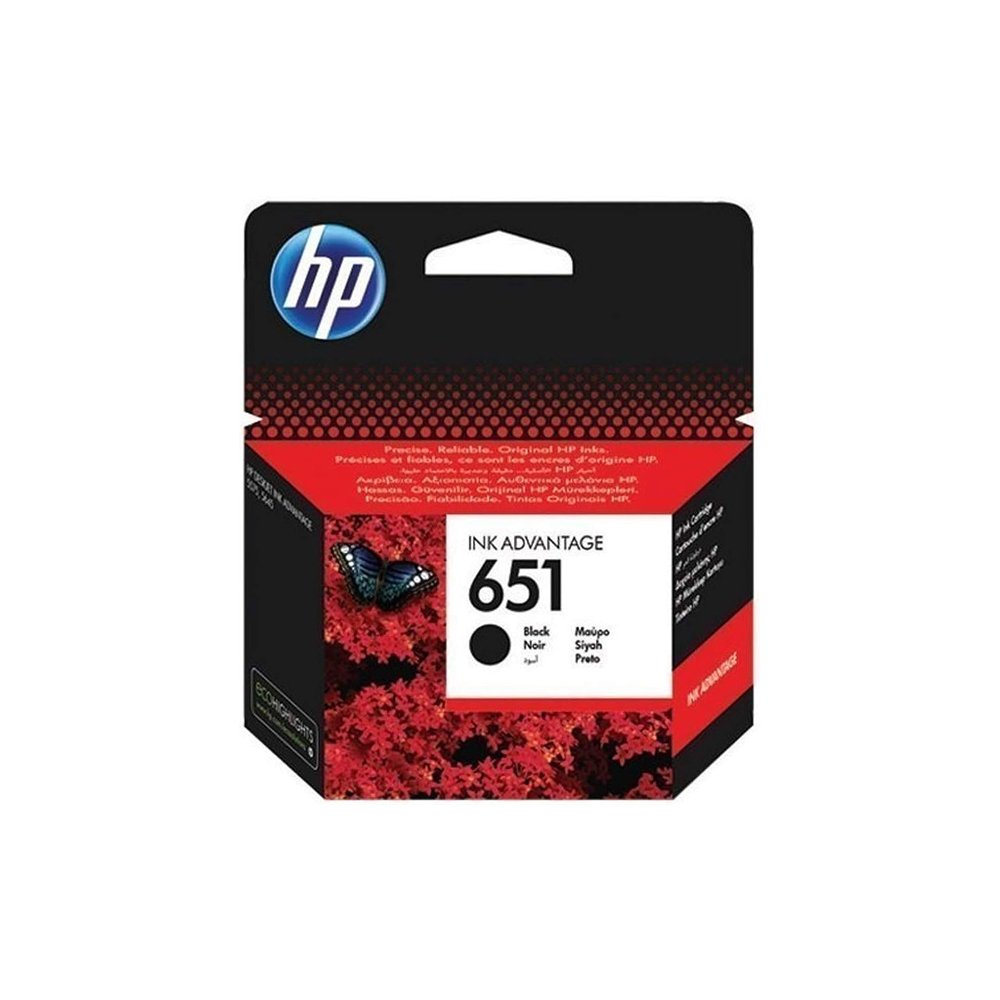 HP 651 Black Original Ink Advantage Cartridge (C2P10AE) HP