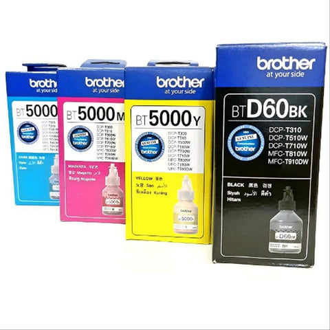 Brother BTD-60/BT-5000 K/C/M/Y Original Ink Cartridge Combo Pack Brother