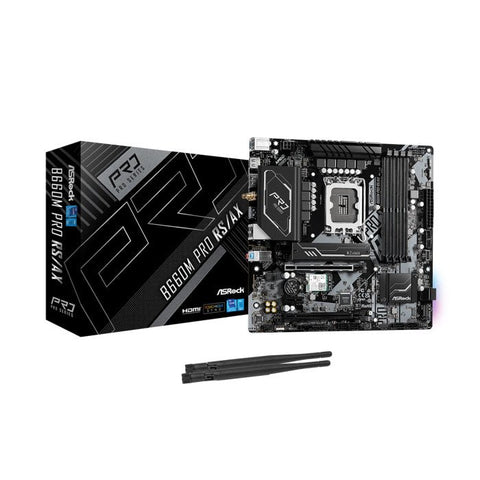 ASRock Intel B660M Pro RS/AX LGA1700 DDR4 Motherboard ColorWaves