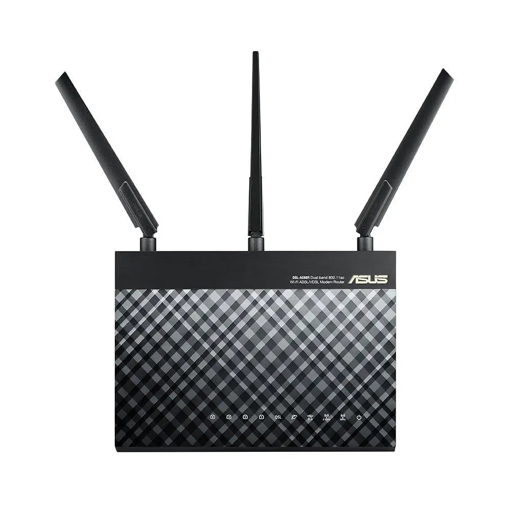 ASUS (DSL-AC68U) AC1900 Dual Band ADSL/VDSL Modem Router - 5GHz (1300 Mbps) / USB 3.0 / Gigabit LAN ColorWaves