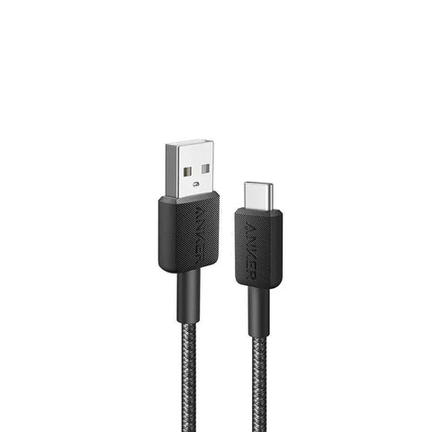 Anker 322 USB-A to USB-C Cable / 15W / 1.8m / 6ft / Black ColorWaves