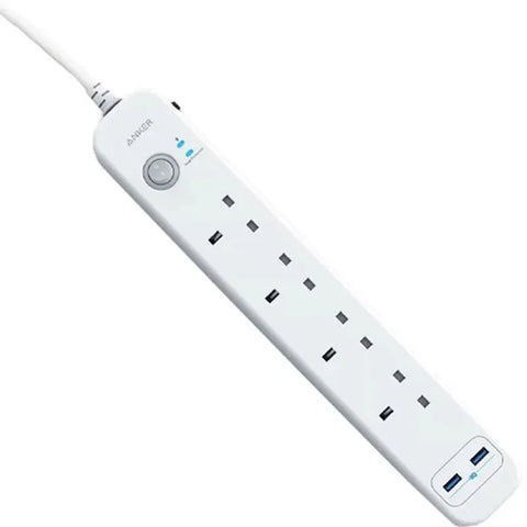 Anker 322 USB Power Strip 4 in 1 - White ColorWaves