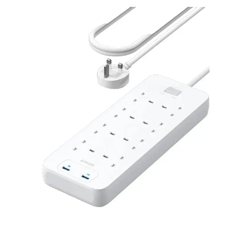 Anker 342 USB Power Strip 8 in 1 - White ColorWaves