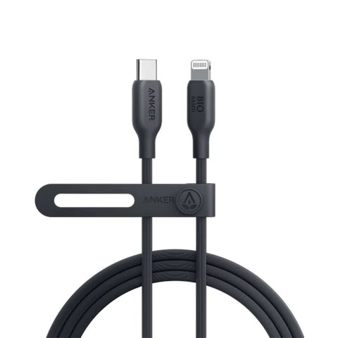 Anker 542 USB-C to Lightning Cable (Bio-Based) (0.9m/3ft) -Black ColorWaves