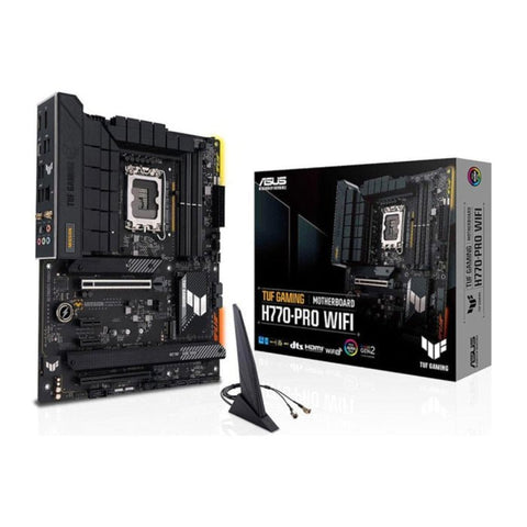 Asus Intel TUF Gaming H770-Pro Wi-Fi, Intel H770 Chipset, DDR5, LGA1700, ATX MotherBoard ColorWaves