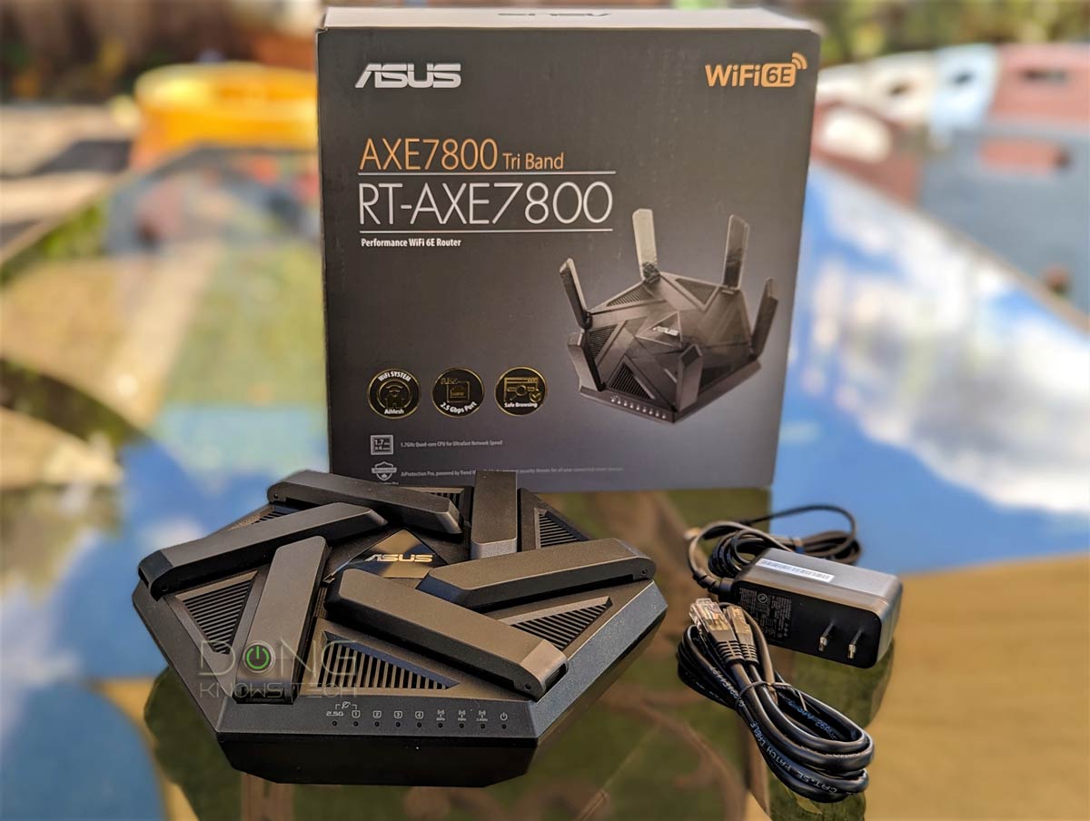 ASUS RT-AXE7800 Tri-band WiFi 6E Router 2.5G Port WAN Aggregation Asus