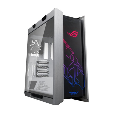 Asus Rog Strix Helios Mid-Tower 3-Side Tempered Glass Panel Case with Dynamic RGB Lighting Front Panel - White ColorWaves