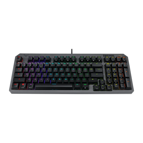 Asus Tuf K3 Gen II Wired Gaming Keyboard Red Switch Linear & Smooth (Arabic) - Black ColorWaves