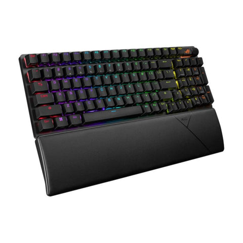 Asus X901 ROG Strix Scope II 96 Wireless Mechanical Gaming KeyBoard NX Snow Switch Refined Linear (Arabic) - Black ColorWaves