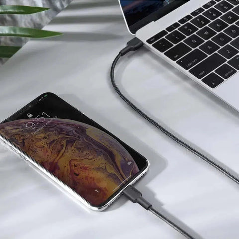 Aukey Braided Nylon Sync Usb-C To Lightning Cable ColorWaves