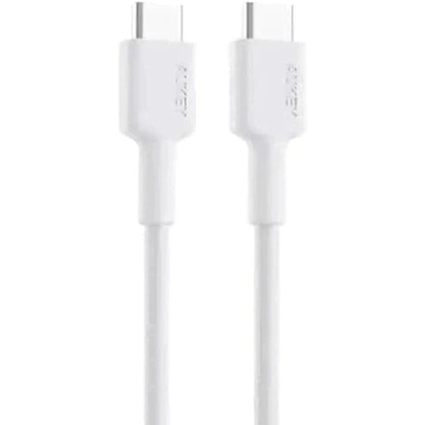 Aukey Braided Nylon Usb-C To Usb-C Cable - White ColorWaves