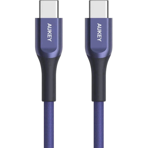 Aukey Kevlar Core Usb-C To C 2M Cable - Blue ColorWaves