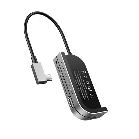 Baseus Bend Angle No.7 Multifunctional Type-C HUB - HDMI / USB Type-C / USB / Dark Gray ColorWaves