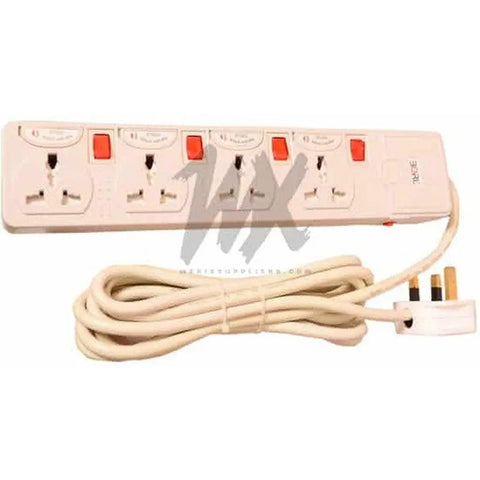 Borl 4 Way Extension Socket ColorWaves