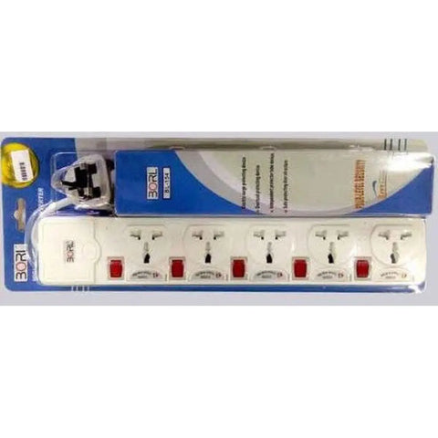 Borl 5 Way Extension Socket ColorWaves