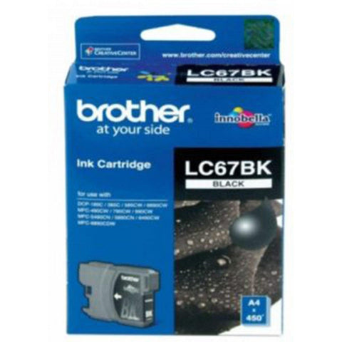 Brother Lc 67 Black Ink Cartridge Brother