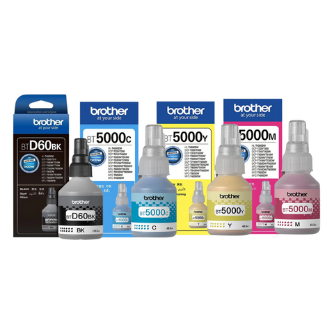 Brother BTD-60/BT-5000 K/C/M/Y Original Ink Cartridge Combo Pack Brother