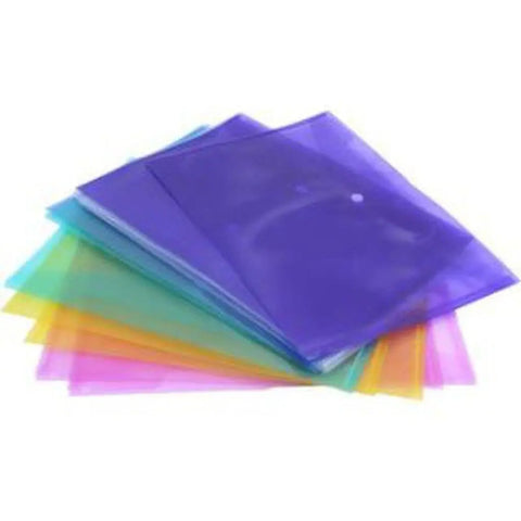 Buckled A4 File Pocket 12Pc/Pkt ColorWaves
