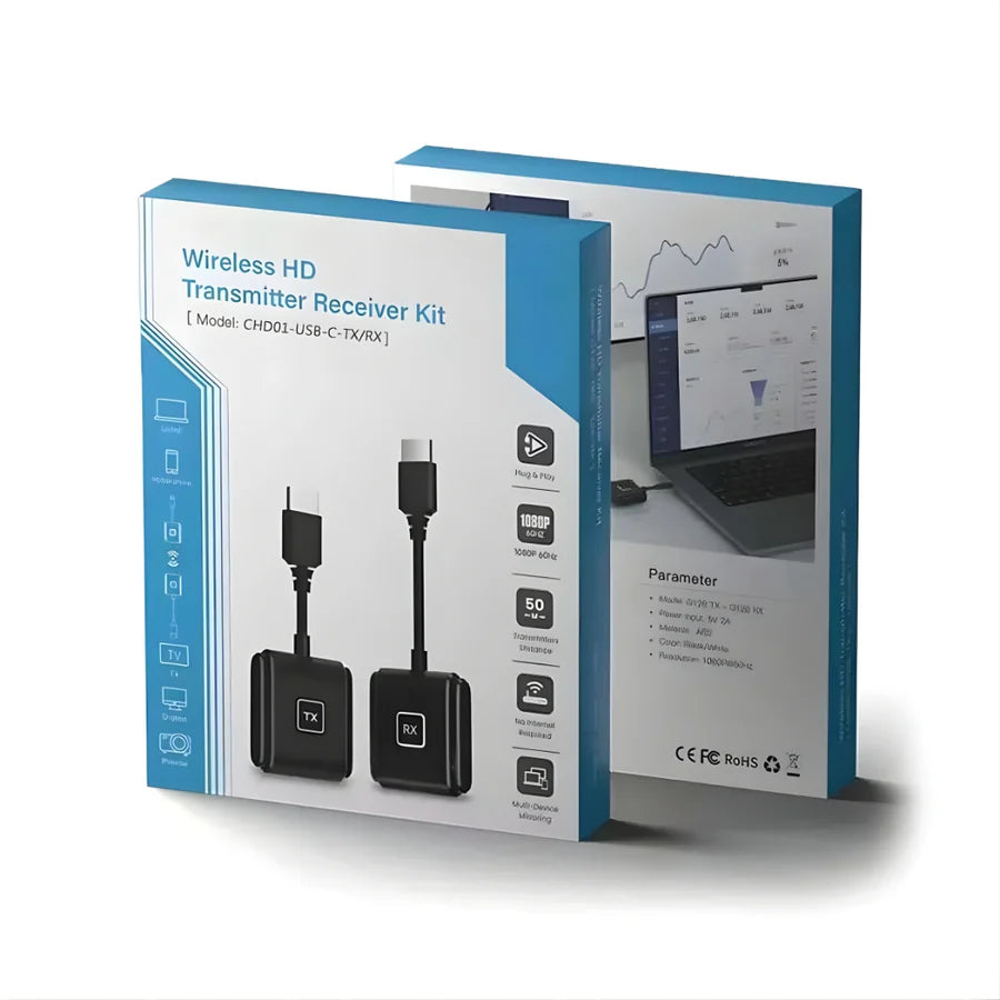 Wireless USB-C to HDMI Transmitter Receiver Kit colorwaveskw