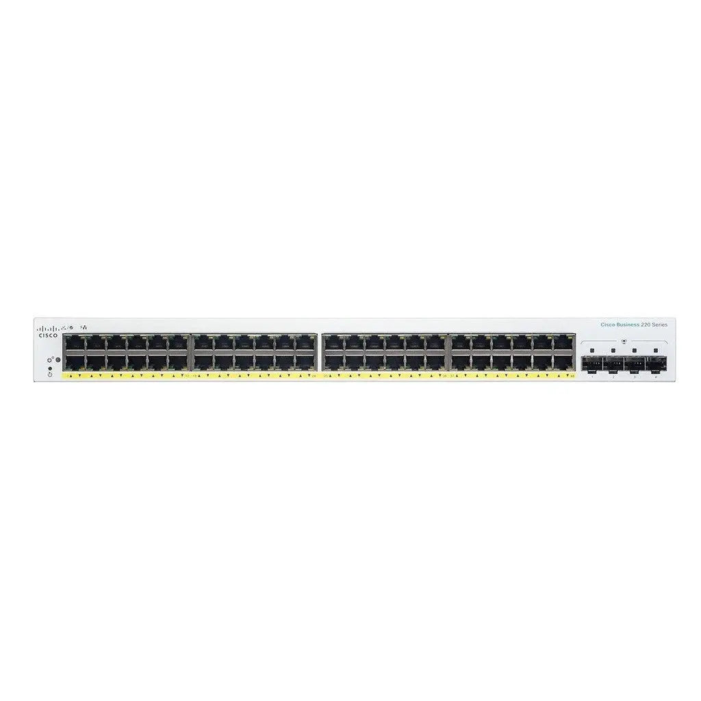 CISCO CBS220-48P-4G 48 Port Gigabit POE Switch 382W 4x1G SFP Cisco