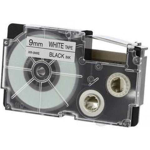 Casio 9Mm Black-On-White Standard Label Tape (Xr-9We1) Casio