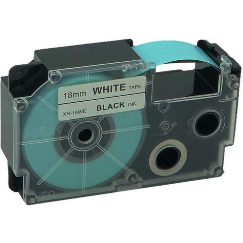 Casio Label Black On White Xr-18We1 Casio