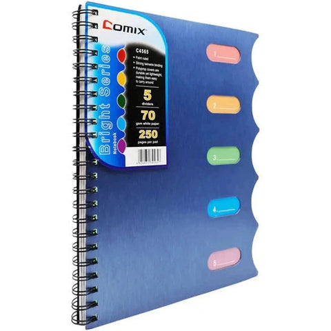 Comix Note Book 5 Subjects ColorWaves