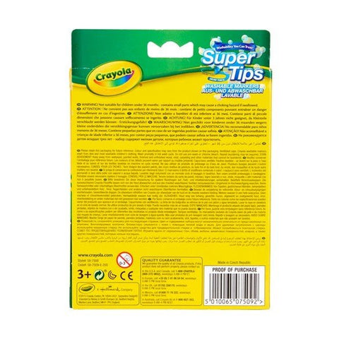 Crayola 12 Bright Supertips Markers ColorWaves