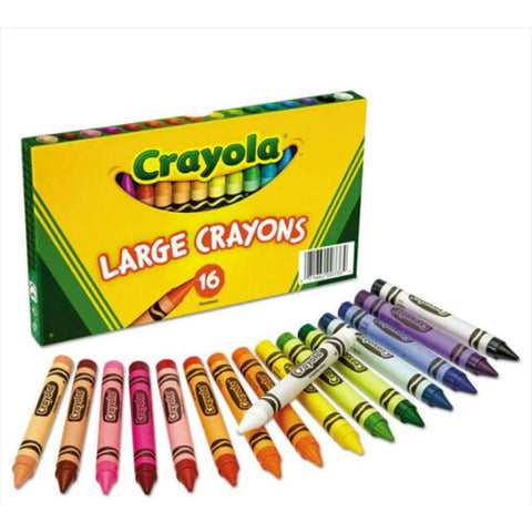 Crayola Large Crayons 16 Different Brilliant Colors ColorWaves