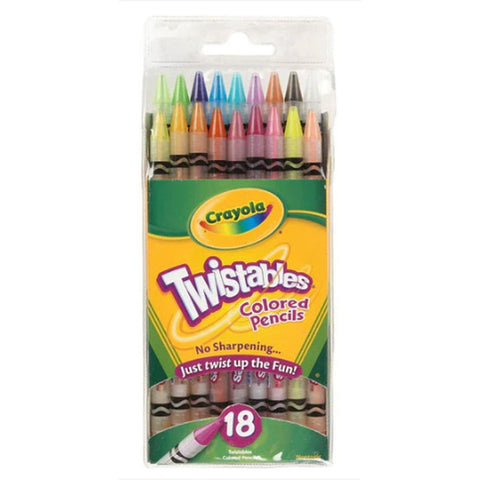 Crayola Twistables Colored Pencils 18 Colors ColorWaves