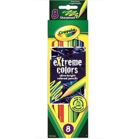 Crayola Ultra Bright Colored Pencils 8 Colors ColorWaves