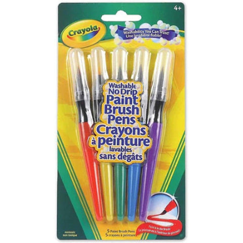 Crayola Washable No Drip Paint Brush Pens ColorWaves