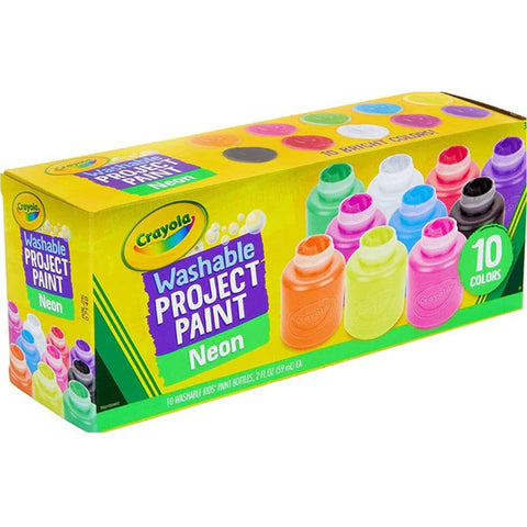 Crayola Washable Project Paint 10 Colors ColorWaves