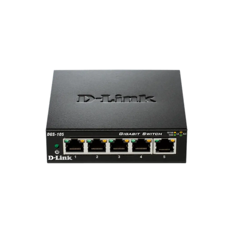 D-Link 5-Port Gigabit Unmanaged Metal Switch (Dgs-105) D-Link