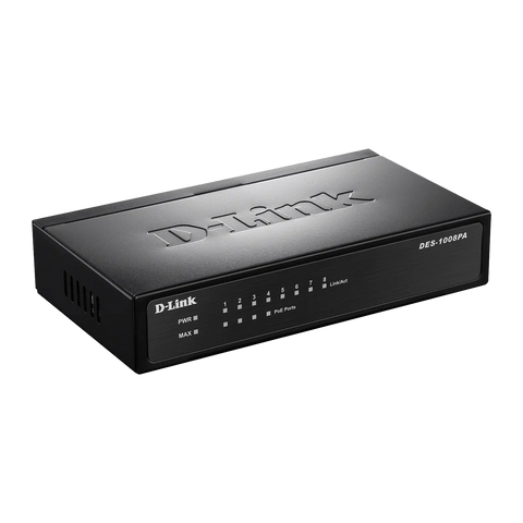 D-Link 8-Port 10/100 Unmanaged 4 Poe Desktop Switch Des-1008Pa D-Link