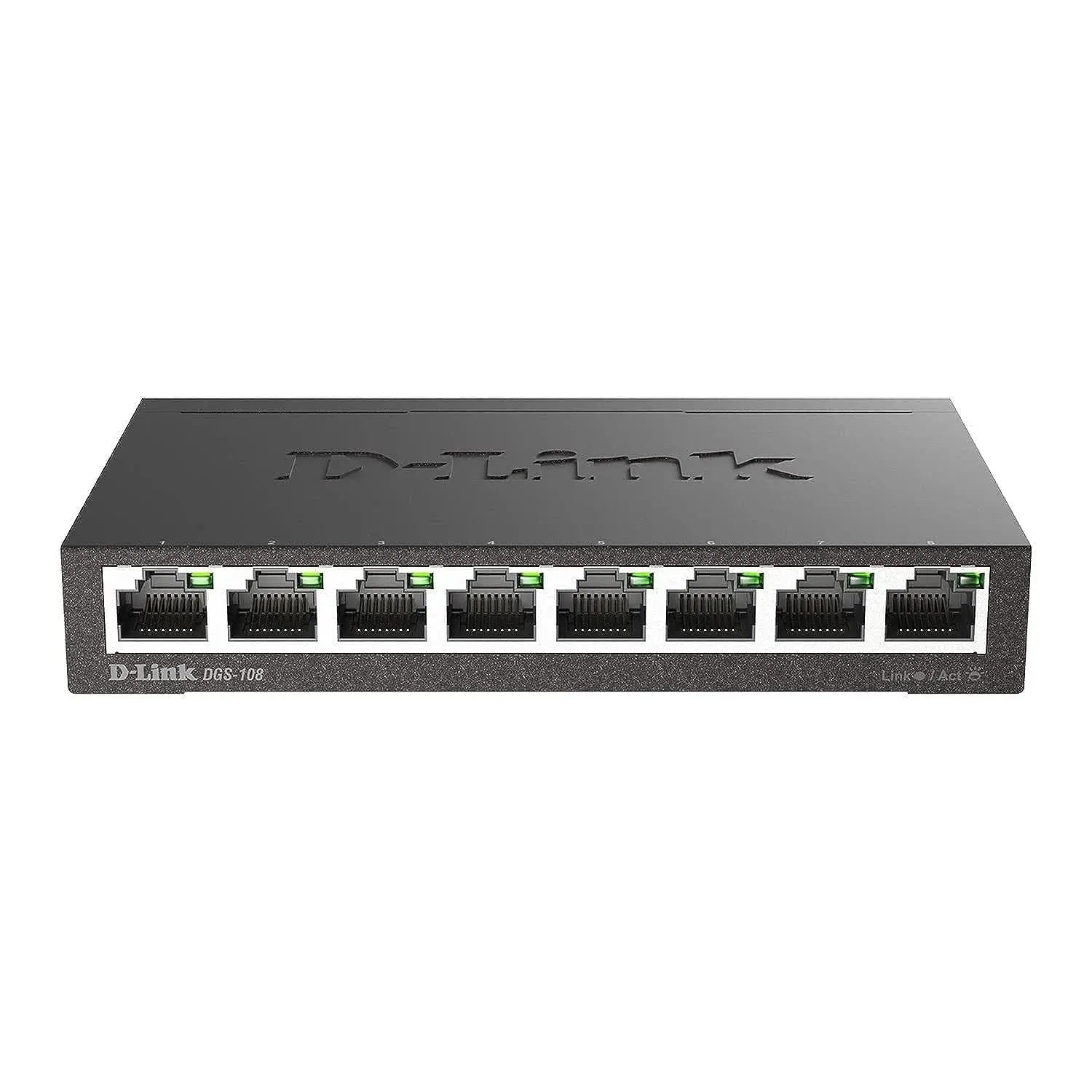 D-Link 8-Port Gigabit Unmanaged Metal Switch (Dgs-108) D-Link