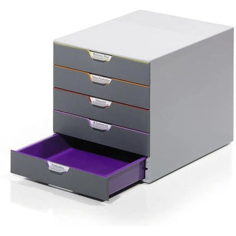 Durable 5 Drawer Plastic Cabinet 7605 ColorWaves