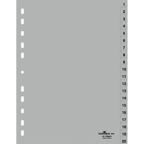 Durable Divider Grey 1-20 ColorWaves